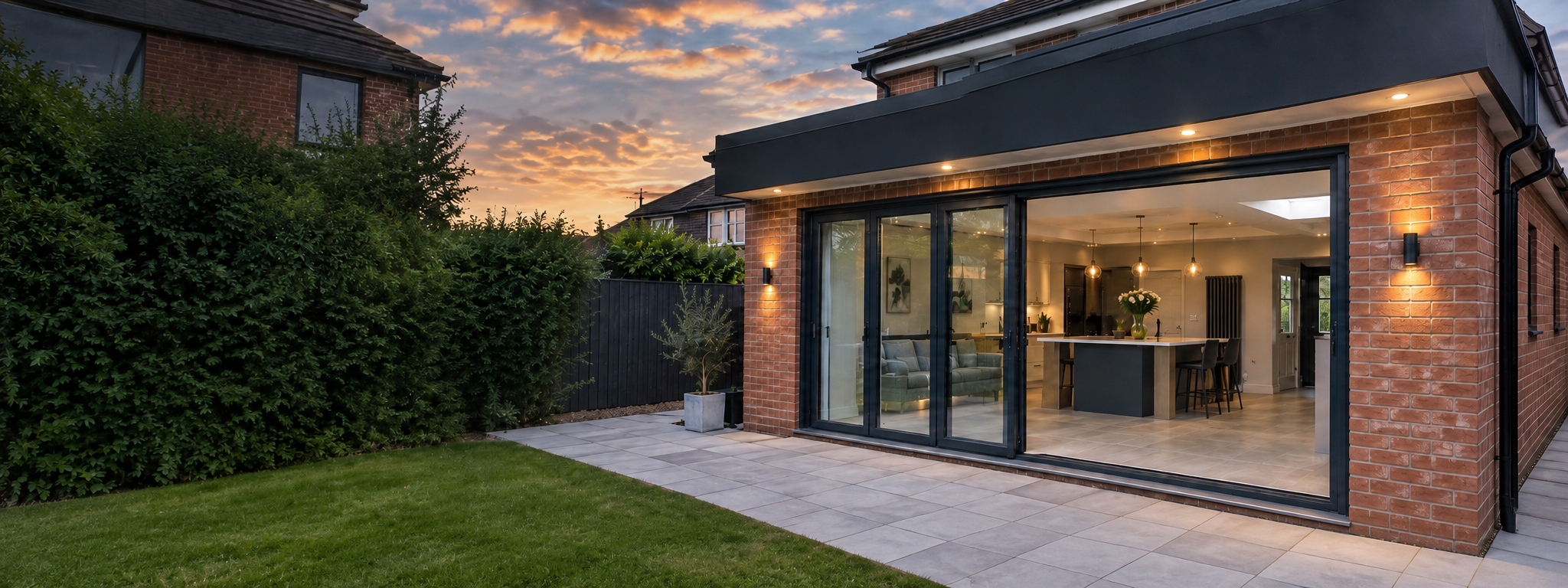 Completed home extension by Gwilliam Builders & Sons Ltd